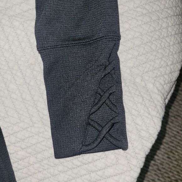 Maurices Lattice Cuff 3/4 Zip Up Jacket Size Medium - Picture 3 of 5